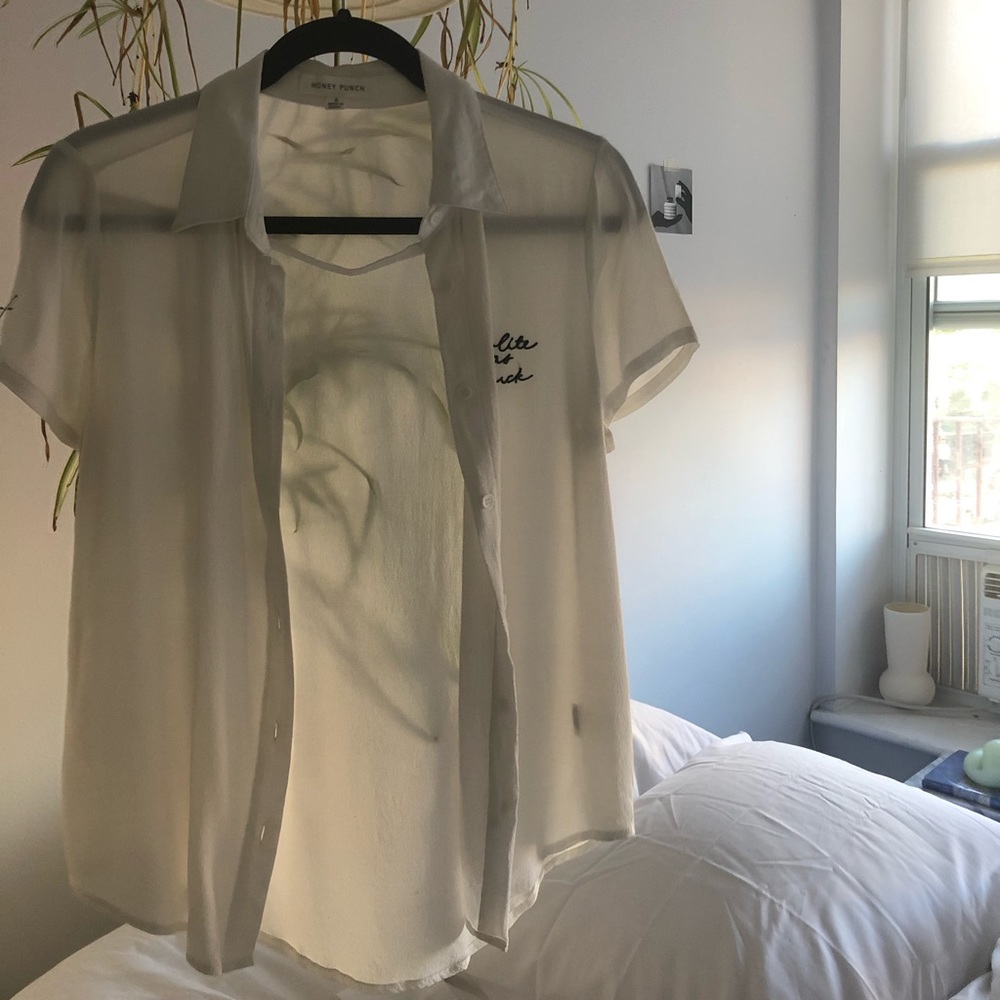 White Button Up Blouse